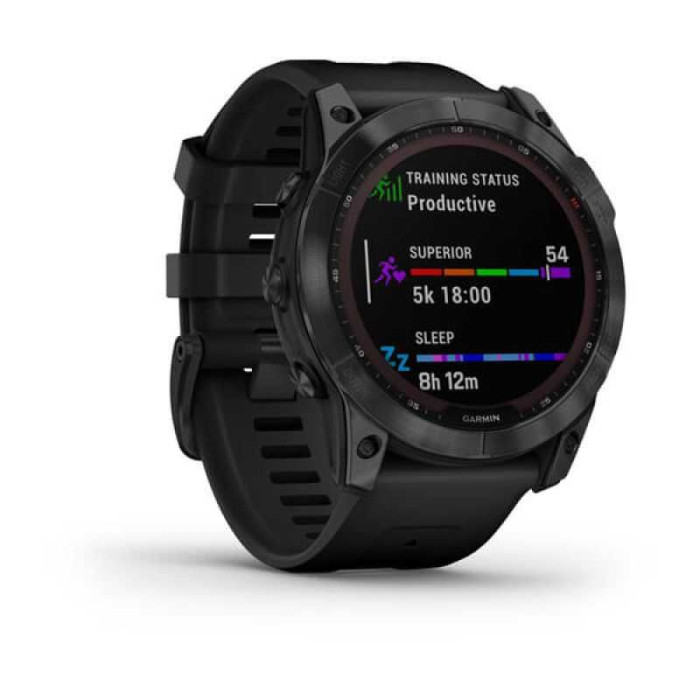 Смарт-годинник Garmin Fenix 7X Sapphire S. Black DLC Titanium w. Black Band (010-02541-22/23)