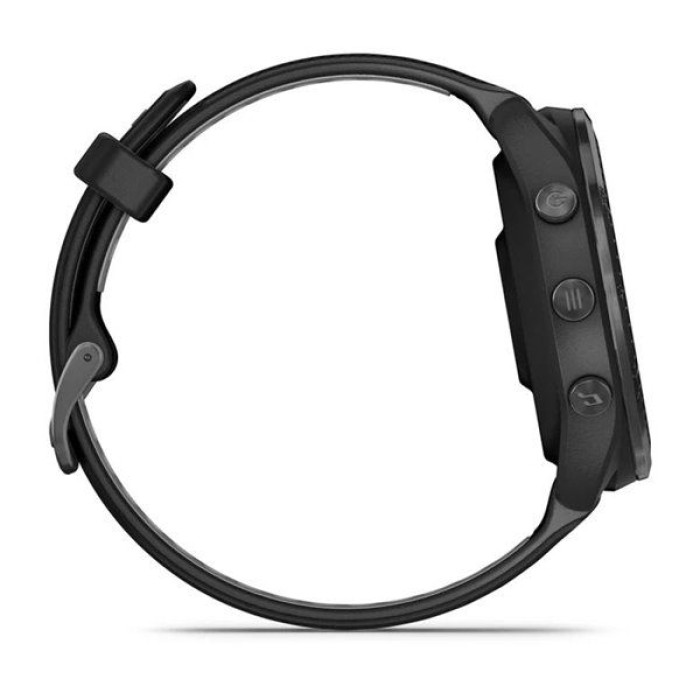 Garmin Forerunner 965 Carbon Gray Titanium Bezel w. Blk Case and Blk/Powder Gray S. Band (010-02809-00/10)