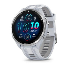 Garmin Forerunner 965 Titanium Bezel w. Whiteston Case and Whiteston/Powder Gray S. Band (010-02809-01/11)