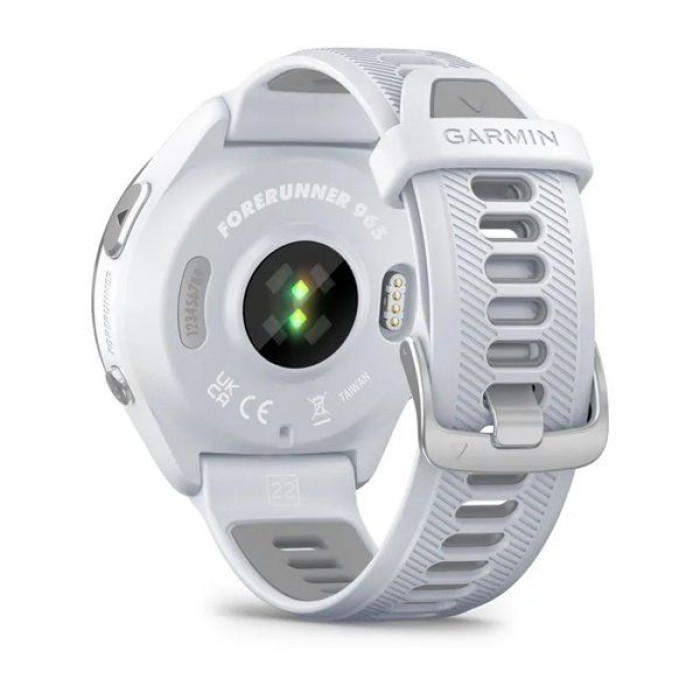 Garmin Forerunner 965 Titanium Bezel w. Whiteston Case and Whiteston/Powder Gray S. Band (010-02809-01/11)