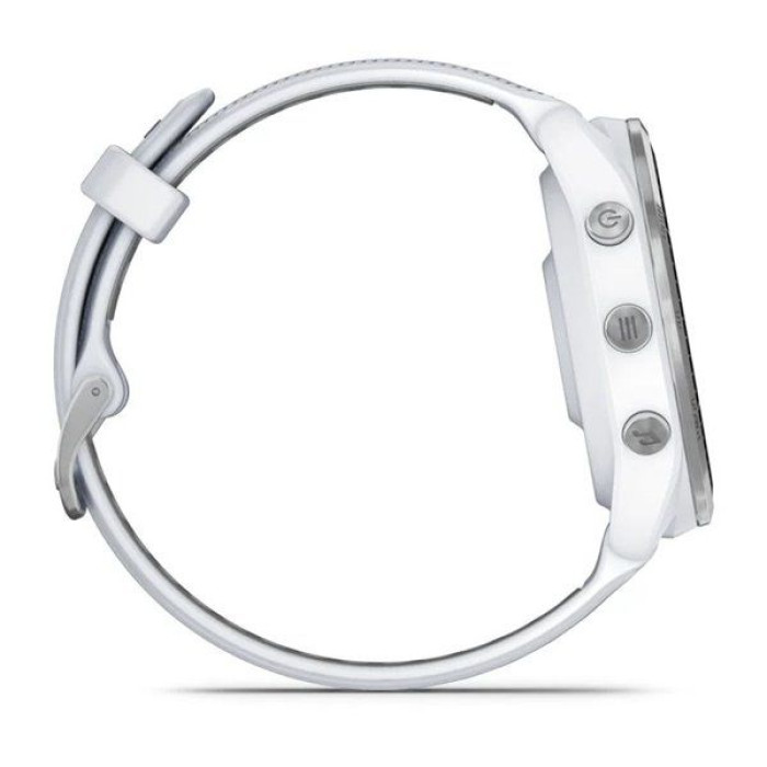 Garmin Forerunner 965 Titanium Bezel w. Whiteston Case and Whiteston/Powder Gray S. Band (010-02809-01/11)