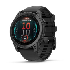 Garmin Fenix E 47mm AMOLED Slate Gray Steel with Black Silicone Band (010-03025-03/01)
