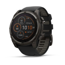 Garmin Fenix 8 51mm Solar Sapphire Carbon Gray DLC Titanium w. Black/Pebble Gray S. Band (010-02907-10/11)