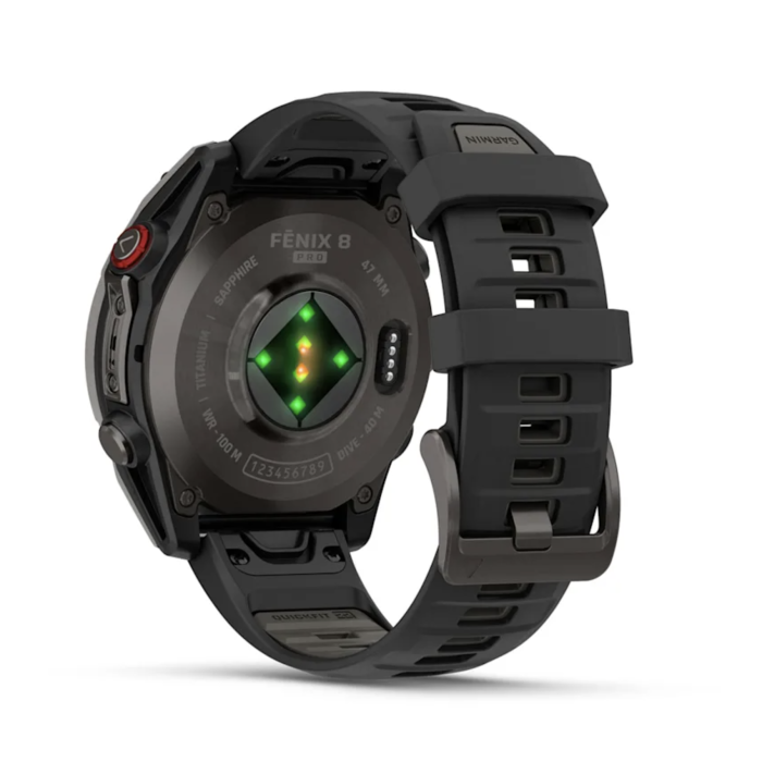 Garmin fenix 8 Pro 47mm AMOLED Sapphire Carbon grey DLC Tit. w. Black/grey S. Band (010-03198-00/01)