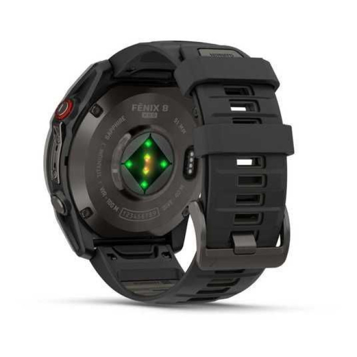 Garmin Fenix 8 Pro 51mm AMOLED Sapphire Carbon grey DLC Tit. w. Black/grey S. Band (010-03199-00/01)