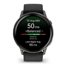 Garmin Venu 4 45 mm Slate with Black Silicone Band (010-03014-00)