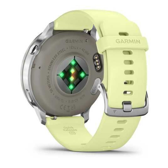 Garmin Venu 4 45 mm Silver with Citron Silicone Band (010-03014-02)