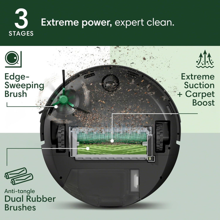 Робот-пилосос iRobot Roomba Max 705 Vac + AutoEmpty Black