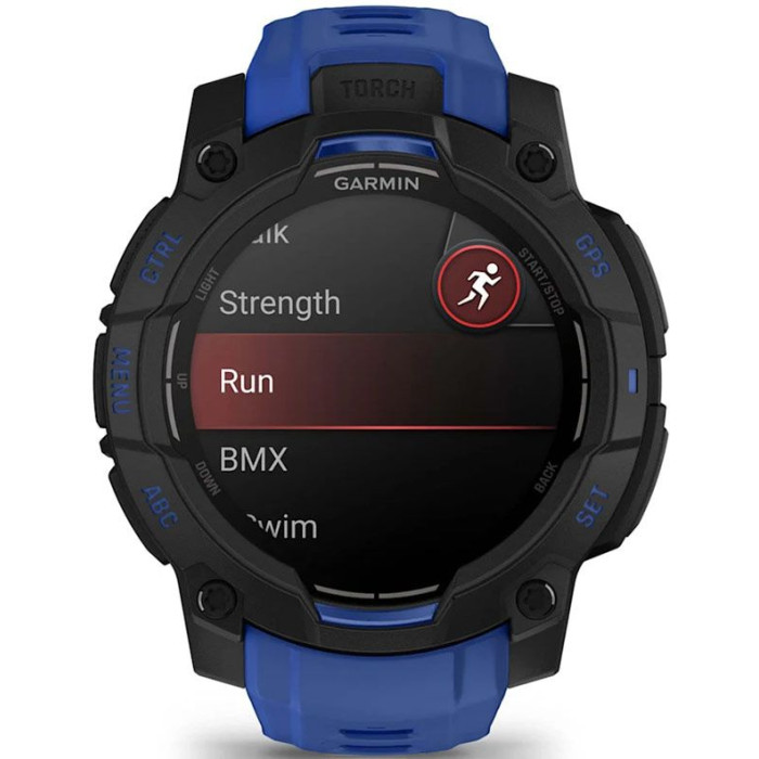 Garmin Instinct 3 45mm AMOLED Black with Blue Band (010-02936-03/43)