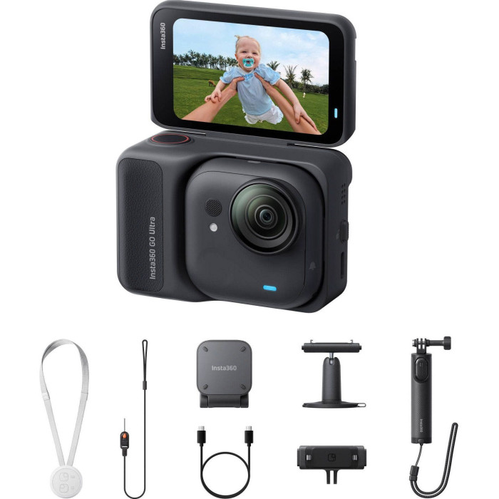 Екшн-камера Insta360 GO Ultra Midnight Black (CINSABEA/B)